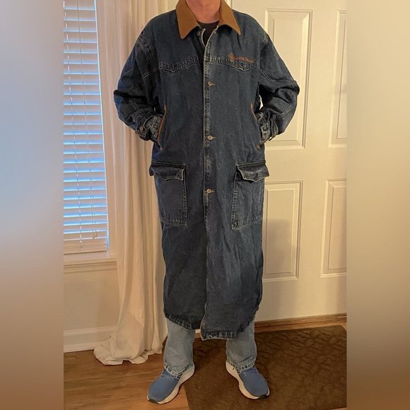 {Rare Find} Smith and Wesson Vintage Collection Men’s Denim Horse Riding Coat - Picture 14 of 15